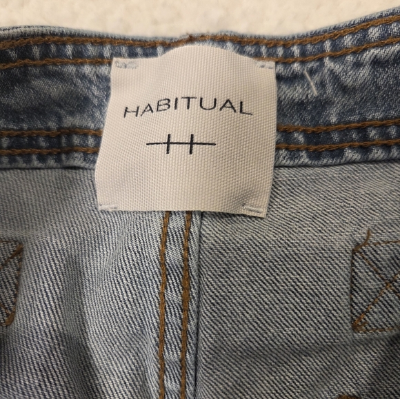 Habitual High Rise Side Panel Barrel Leg Jeans In Faded Wash Size 6 - Picture 10 of 12